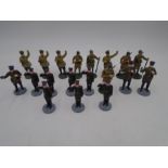 A collection of Russian metal figurines