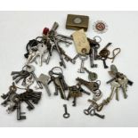 A collection of various keys