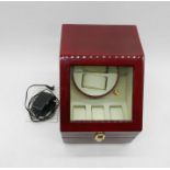 A watch winder with instructions