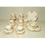 A Balmoral China part tea set - some handles A/F