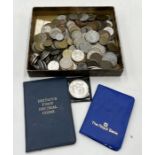 A collection of various UK and worldwide coinage