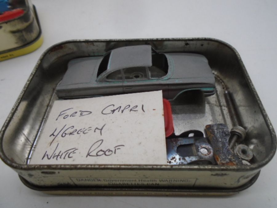 A collection of vintage Corgi and Dinky car parts spares including Heinkel, Ford Capri, Hudson - Image 20 of 23