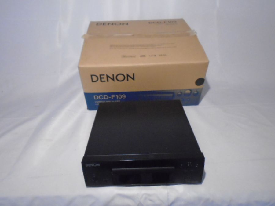 A Denon compact disc player, along with Denon stereo receiver and pair of Denon speakers (all - Image 2 of 6
