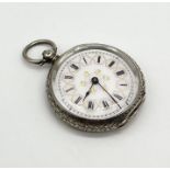 A 935 continental silver fob watch