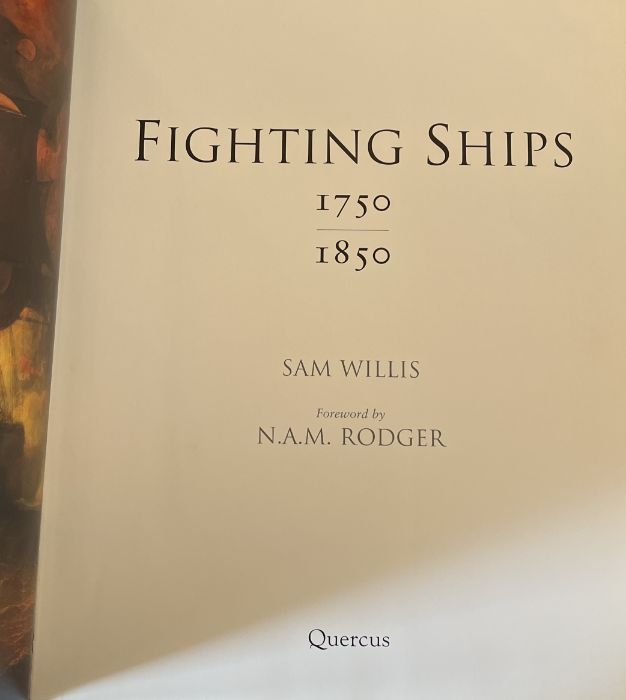 Fighting Ships 1750 - 1850 by Sam Willis, folio size along with New Worlds - Maps from the Age of - Image 3 of 3