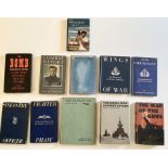 Eleven books on the topic of war and the military including: Sub-Lieutenant, Wings of War, Fighter