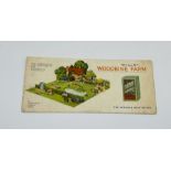 A vintage Wills Woodbine complete unused cardboard model farm