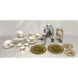 A collection of various china including Swansea part tea set, Bonn vase etc.