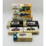 A collection of eight boxed Corgi die-cast vehicles, all relating to breweries. Vehicles include