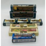 A small collection of boxed die-cast vehicles including five Corgi Eddie Stobart Ltd lorries and