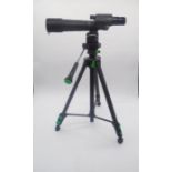 A Cullman 2901, Tecna R by Swift, D=60mm, monocular spotting scope with tripod.