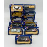 A collection of eleven boxed Corgi die-cast vehicles including breakdown transit vans, Incident