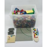 A box of vintage Lego