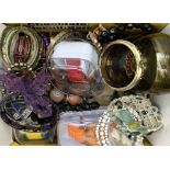 A collection of costume jewellery, fashion watches etc.
