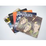 Five 12" vinyl records by The Police