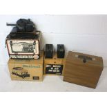 A collection of projectors, cameras and a cine camera including Kodak, Prinz Magnon Duo, Lumicon