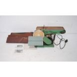 A NuTool 4" belt and 6" disc sander with instructions (Model: NT46)