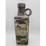 A large West German Scheurich Montignac jug, influenced by cave paintings of the Lascaux caves,