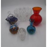 A collection of various glassware