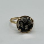 A vintage novelty "The Beatles" ring