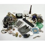 A collection of costume jewellery etc.