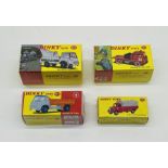 Four boxed modern Atlas Mattel Dinky Toys die-cast vehicles including a Bedford TK Coal Lorry (425),