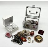 A collection of various costume jewellery etc.