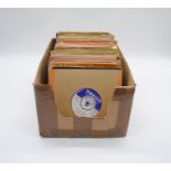 A collection of 7" vinyl records including The Rolling Stones "I Don't Know Why/Try A Little Harder"