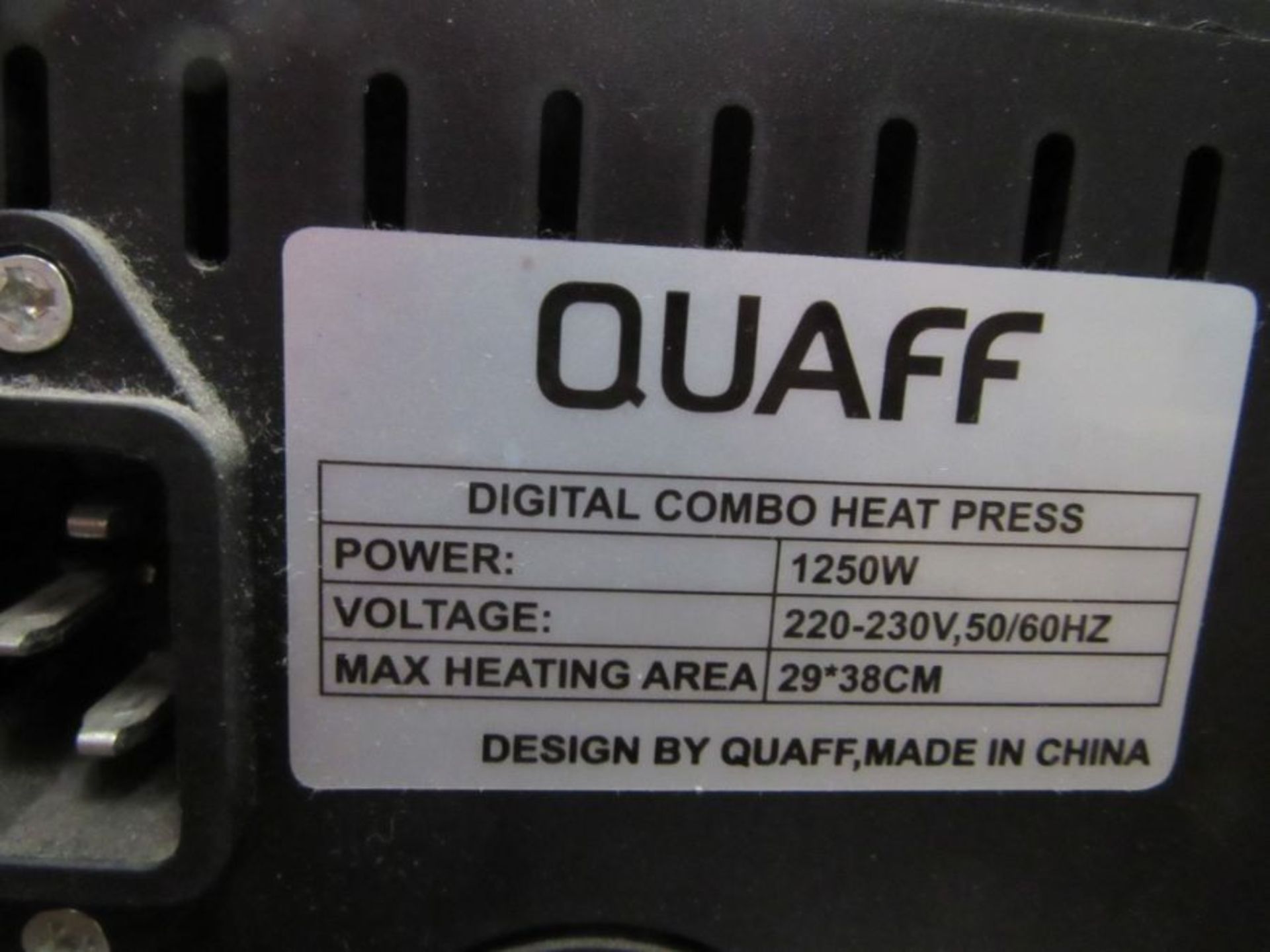 A Quaff digital combo heater press and a Zebra GK420d label printer - Image 3 of 4