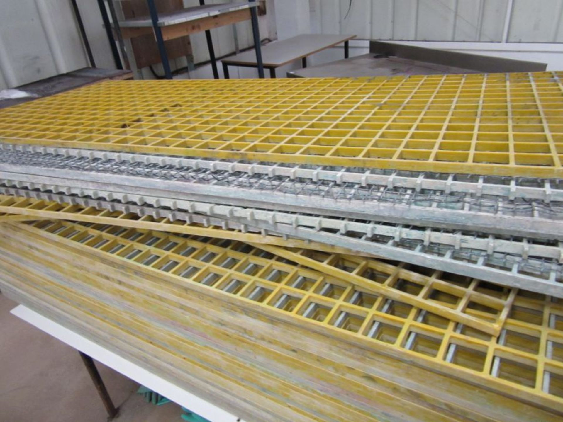 A quantity of plastic drying racks