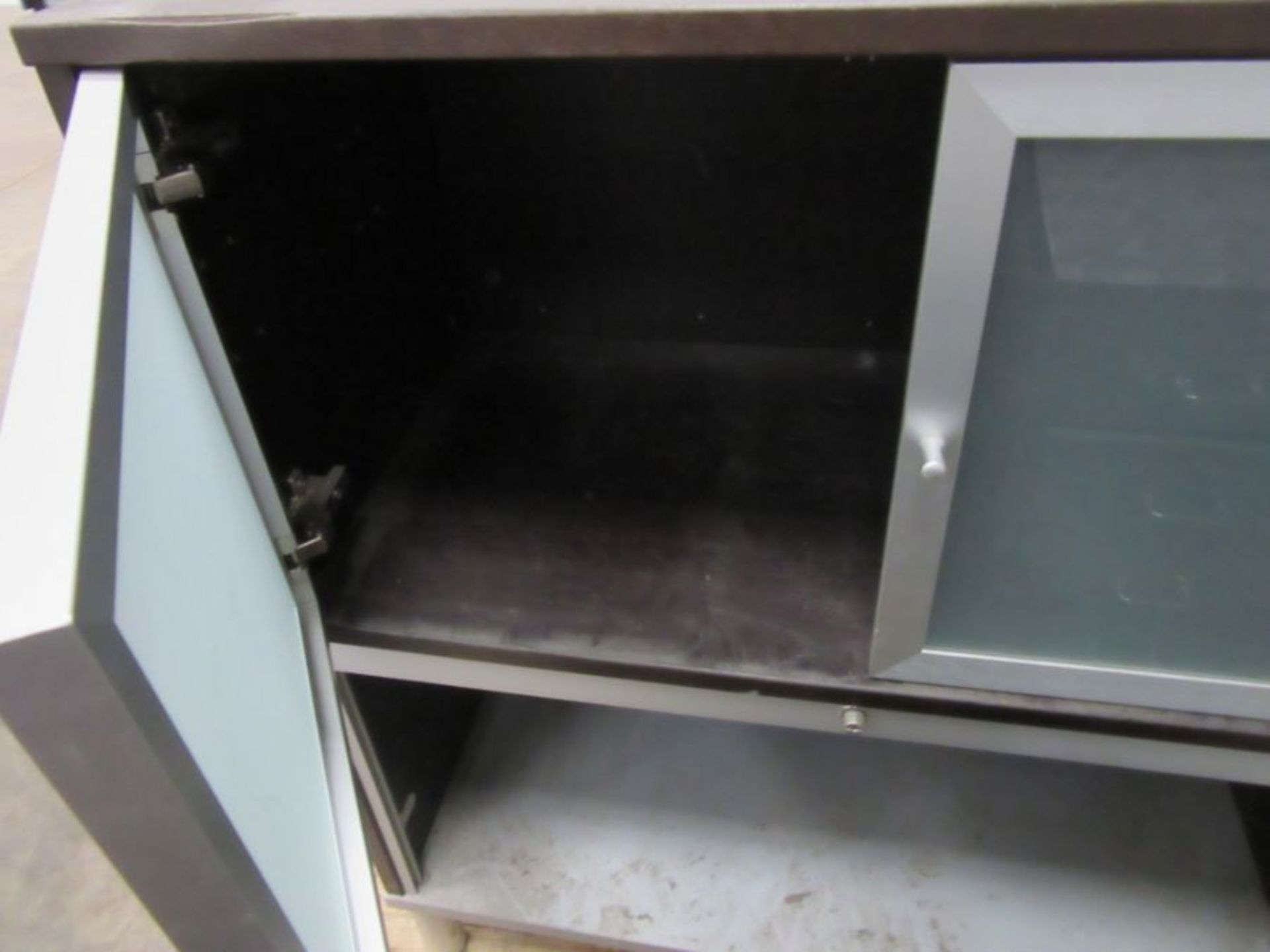 A glass fronted industrial cabinet - Image 2 of 2