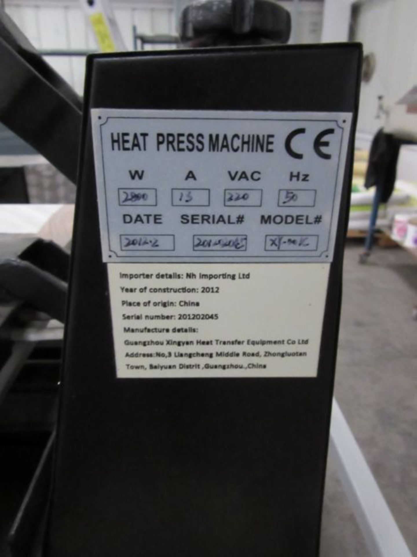 A heat press machine on stand - Image 3 of 4