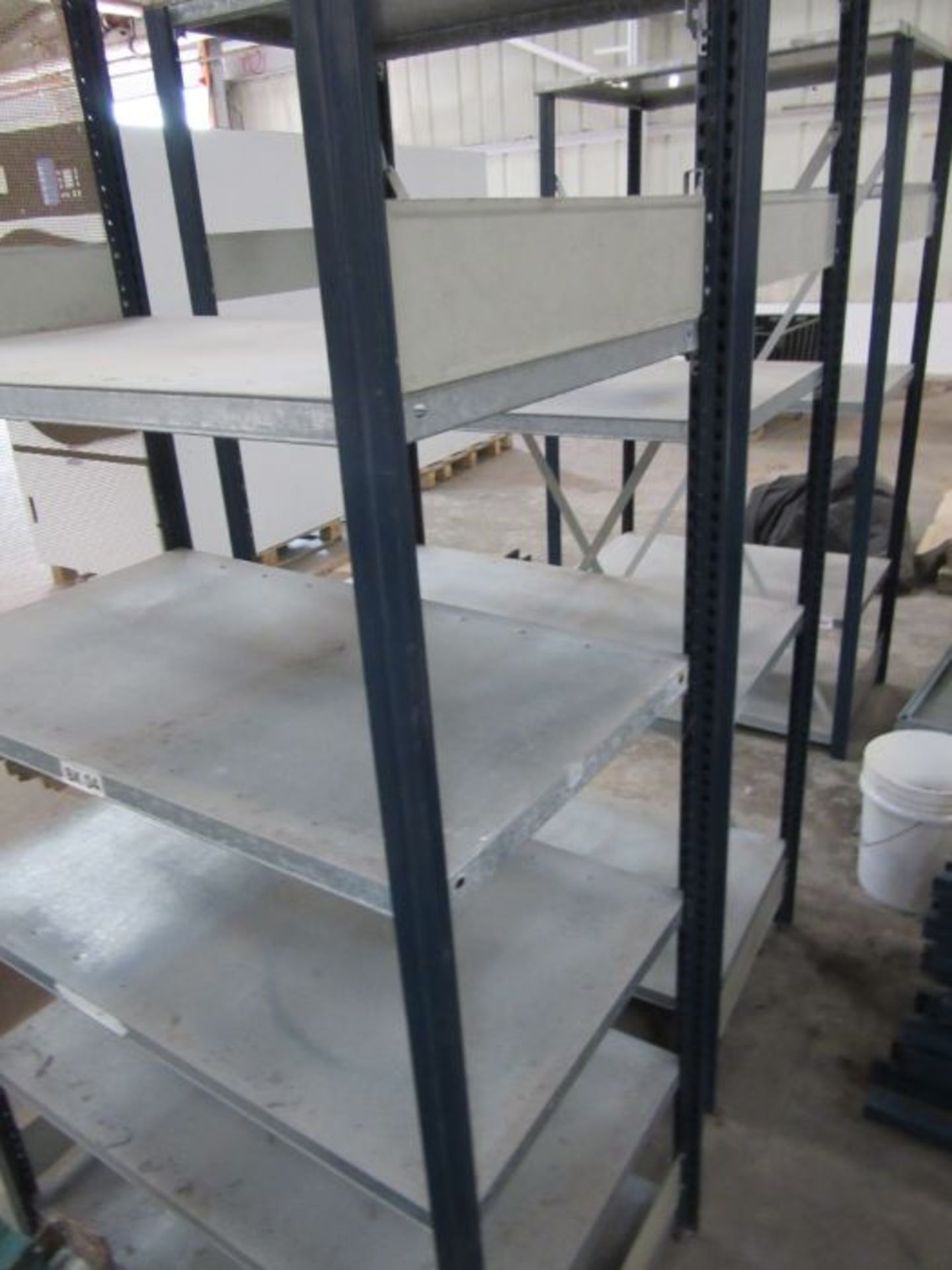 Three sets of industrial metal racking - Image 2 of 2