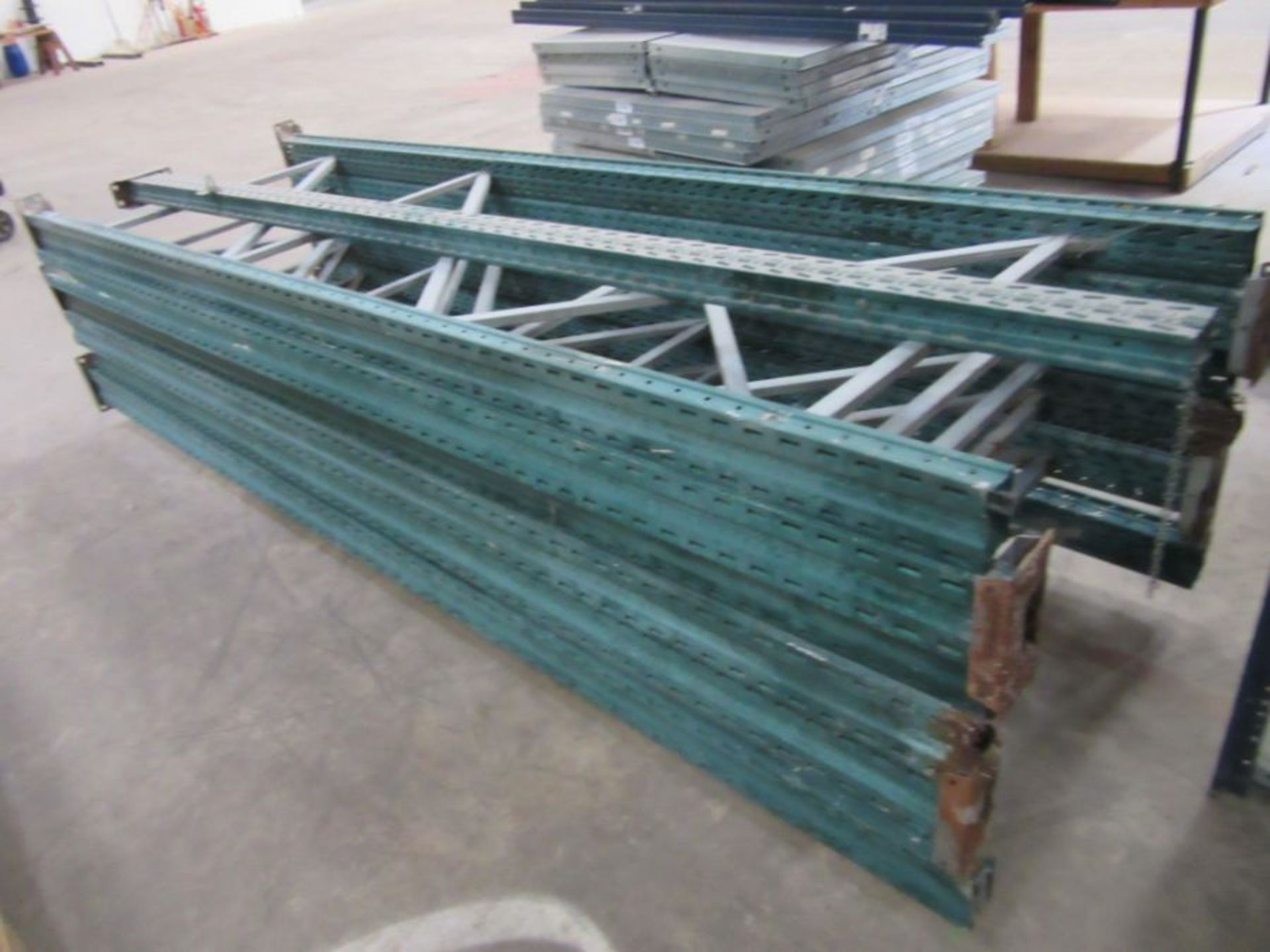 A quantity of heavy duty industrial metal racking - Image 5 of 5