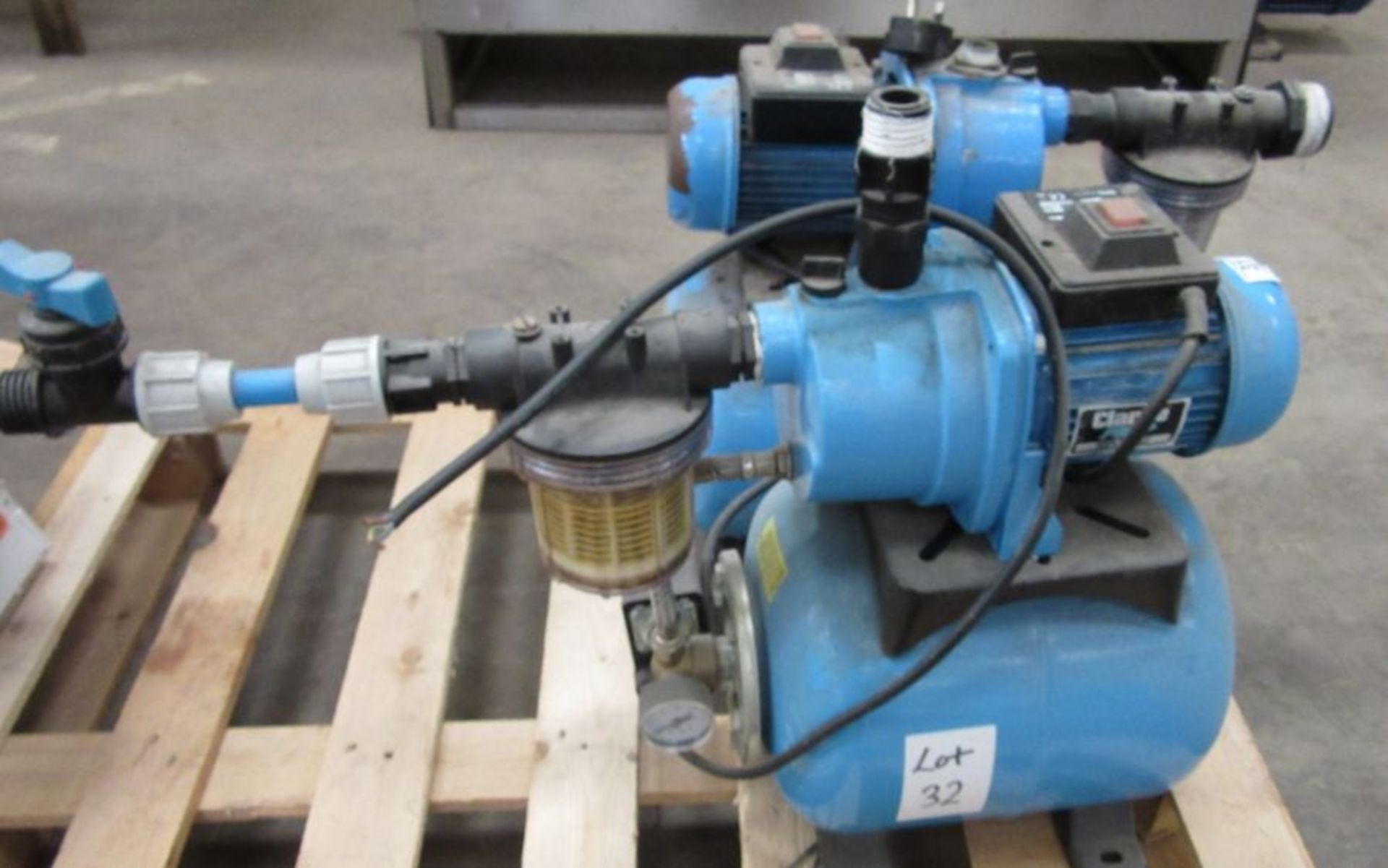 Two Clarke BPT600 water pumps