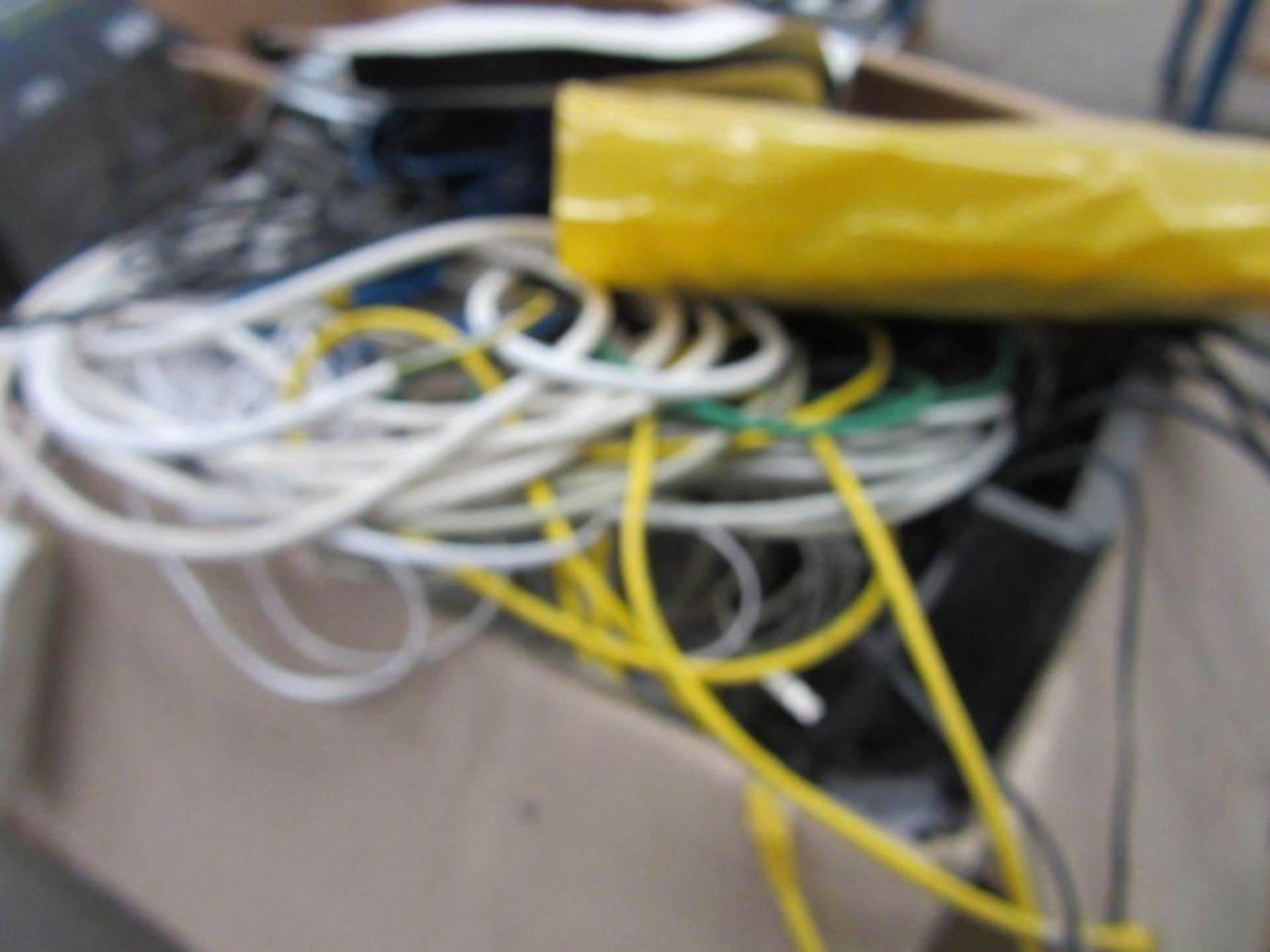 Two pallets of miscellaneous electronic items including a computer tower, cables Philips VR969 video - Image 3 of 9