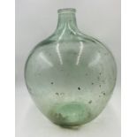 A vintage large glass carboy - height 56cm