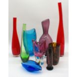 A collection of Art Glass including Murano.