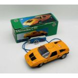 A vintage boxed Gama Mercedes C111 remote controlled car