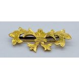 A 15ct gold (tested) brooch, weight 3.2g