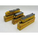 A Wesa (Switzerland) model railway TT gauge Union Pacific Railroad diesel locomotive with matching