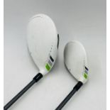 A Taylormade right-handed RBZ Matrix Ozik Rocket Ballz X-Con-5 driver, along with a matching