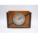 An Art Deco 'Garrrards' chiming mantel clock