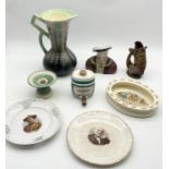 A collection of china including Bunnykins, Alex vase etc.