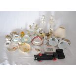 A mixed lot including various ceramics, lamps, digital cameras etc.