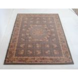 A Belgian taupe ground wool rug by 'Emerald' - 291cm x 202cm