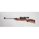 A Cometa model 300 .22 air rifle with fixed 3-9x40 scope (serial no: 09579-0)