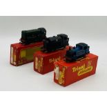 A collection of three boxed Tri-ang Railways OO gauge locomotives including a British Railway