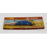 A boxed Tri-ang Hornby OO gauge Freightliner model railway train set (R645) comprising of a Bo-Bo