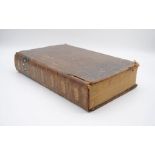 A leather bound family bible dated 1789